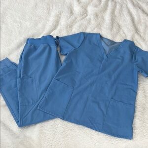 Mandala Blue Women's Scrub Set